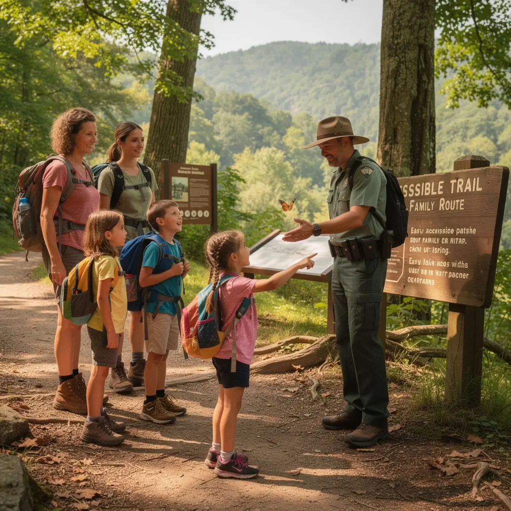 Widok na rodzinę korzystającą z transportu publicznego w mieście.